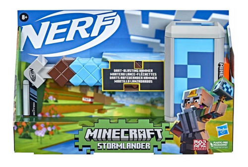 Nerf Minecraft Martillo De Explosión De Dardos Stormlander 3