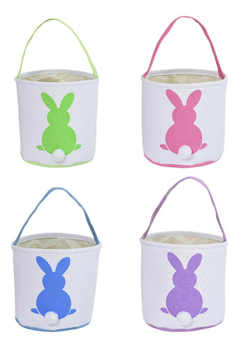 Paquete De 4 Bolsas De Canasta De De Pascua Bolsa De Asas De