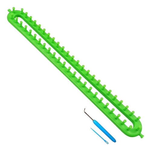 Telar Rectangular (verde) Para Tejer Bufandas Y Chalecos