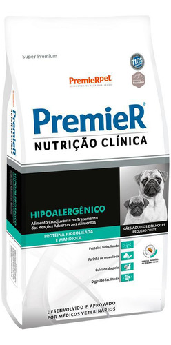 Ração Premier Hipoalergênico Hidrolisada Peq. Porte 10,1kg