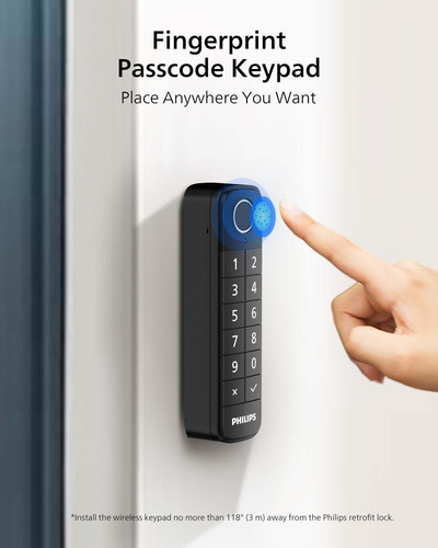 Smart Lock Philips Wi-fi Com Teclado, Entrada De Impressão D