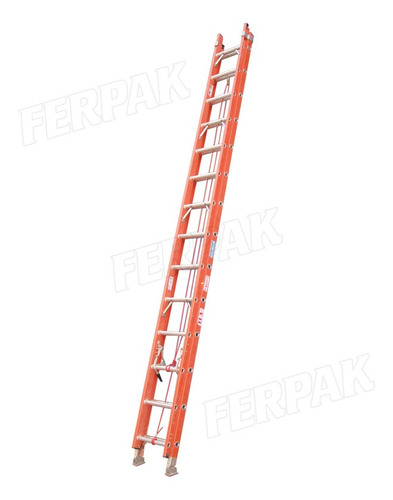 Escalera Dieléctrica Extensible 113 Kg 24 Escalones Ferpak