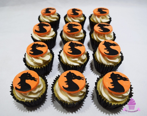 Cupcakes Mortal Combat 11 Dragon - Cumpleaños Eventos!