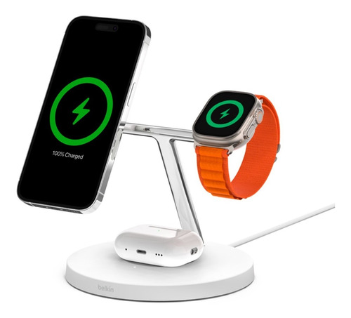 Cargador Magnético Belkin @ iPhone AirPods Watch Ultra 15w