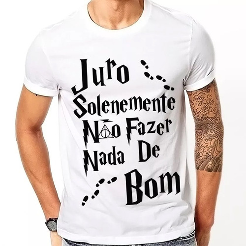 Camiseta Unissex Harry Potter - Nada De Bom