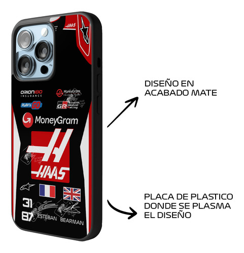 Funda Celular Haas F1 Team 2025 Para iPhone Con Magsafe