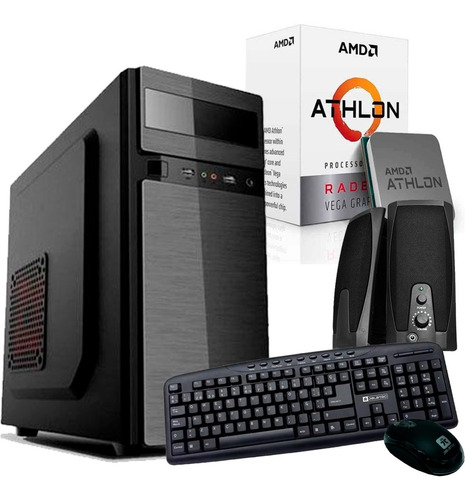 Pc Armada Amd Athlon 300g Radeon Vega 3 Ram 8gb Ssd120gb W10