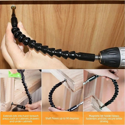 Juego De Extensión De Broca Flexible: Taladro De Ángulo Rect