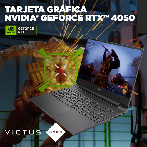 Laptop Hp Gaming Victus 15-fb2021la, Amd Ryzen 5, 16gb Ram, Gpu Nvidia Geforce Rtx 4050, 1 Tb Ssd, 15.6 , Fhd, Windows 11 Home