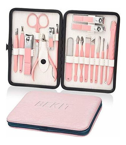 Kit De Pedicura Y Manicura Profesional De Acero Inoxidable