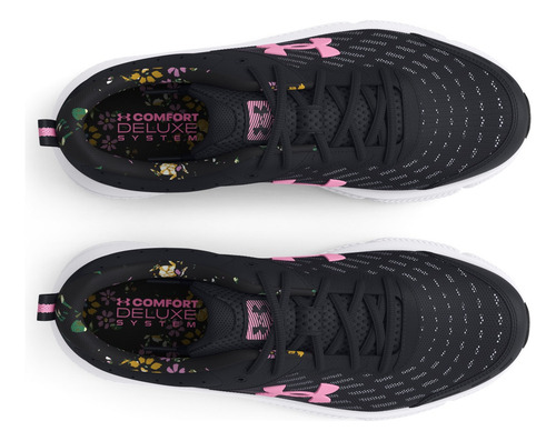 Tenis Under Armour Charged Assert 10 Print Negro Para Mujer