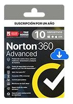 Esd Norton Antivirus 360 Advanced / 10 Dispositivos /1 Año
