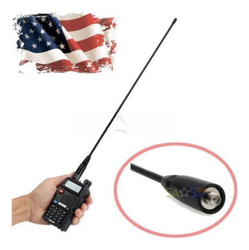 Para Baofeng Nagoya Na 771 Antena Sma Hembra Doble Banda Uhf