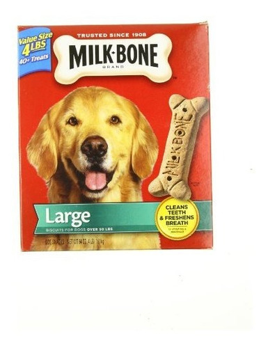 Milk-hueso De Perro Se Usa Para Tratar, Perro Grande, 4 Lb.