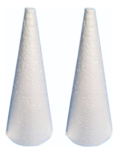Cone Em Isopor 40cm Kit Com 2 Unidades
