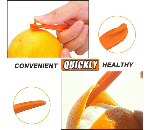 Herramientas De Plástico Para Pelar Naranjas, Removedor De C