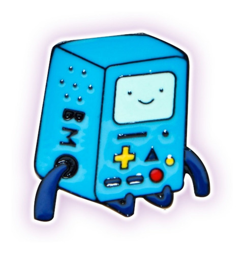 Pin Metalico Hora Aventura Bmo Cartoon Broche - Os Gamer