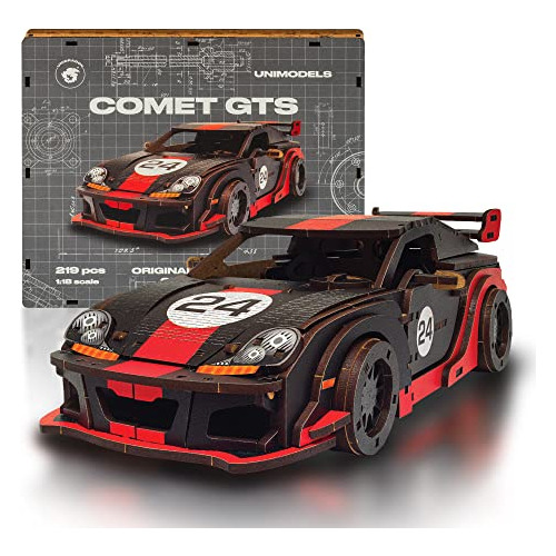 Wooden Jigsaw Puzzles For Adults Unimodels Gts Blackred...