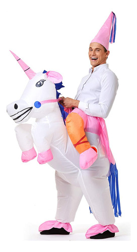 Disfraz Inflable De Unicornio Yeahbeer Para Halloween...