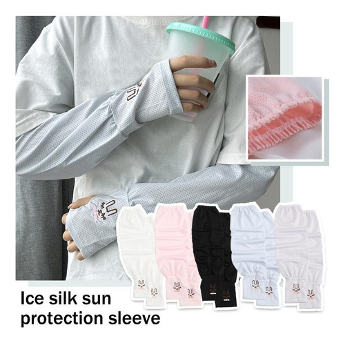 Mangas De Protección Solar Para Hielo Mangas De Seda Helada