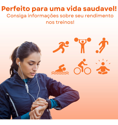 Relógio Golden I8 Smartwatch Bluetooth NFC Notificações Chamadas Atividade Física Passos Pressão Arterial Batimentos Coração Esportivo Pulseira Inteligente Masculino