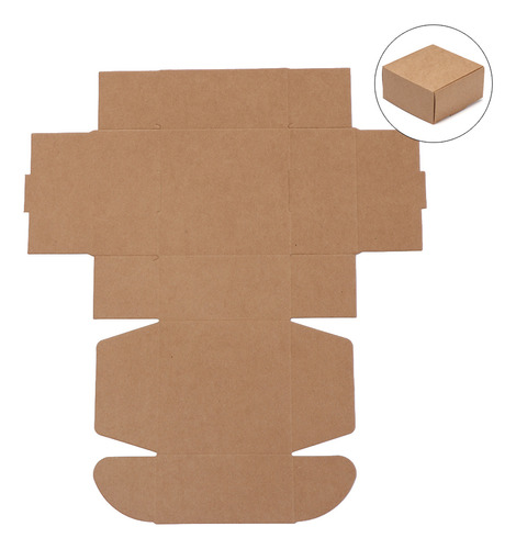 Paquete De Cartón, Embalaje De Cajas De Papel Kraft Para Alm