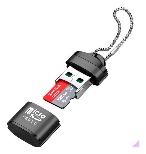 Lector Memoria Micro Sd Adaptador Usb Ranura Tf Cr015 Mv4q