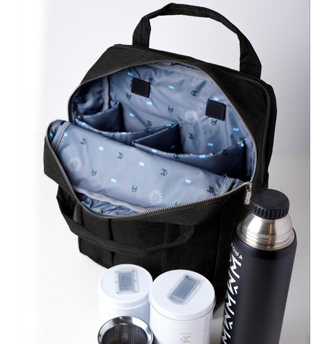 Mochila Matera Rowa Portanotebook Pringles Negro