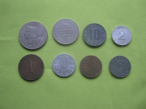 Austria Lote 8 Monedas  Diferentes 