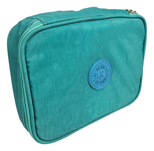 Estojo Box Nylon 100 Pens Ac Bag Sua Cor Cor Menta Liso