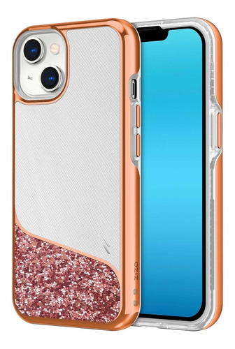 . Funda Zizo Division Para iPhone 14 Plus Rosa Brillos 