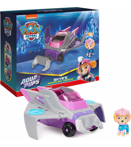 Vehiculo Manta Raya Paw Patrol Aqua Pups Skye