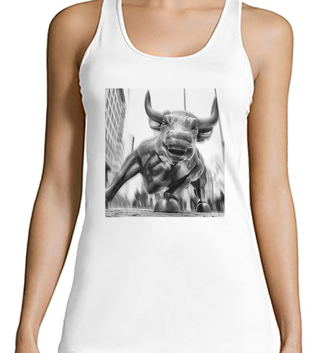 Musculosa Mujer Toro Wall Street Finanzas Inversiones M3