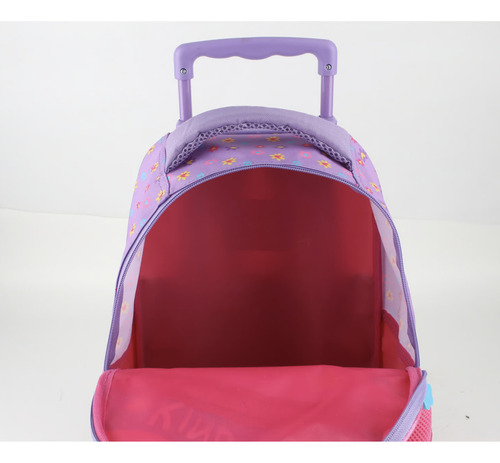 Mochila Escolar Ruedas Paw Patrol Skye Lonchera Y Estuche Color Rosa