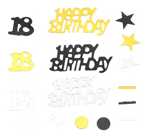 Imagen 3 de 8 de 1500pcs Kit De Decoraciones Para Fiesta De Cumpleaños