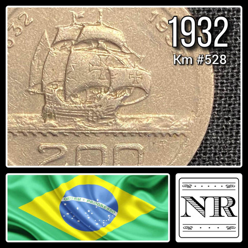 Brasil  - 200 Reis - Año 1932 - Km #528 - Colonización