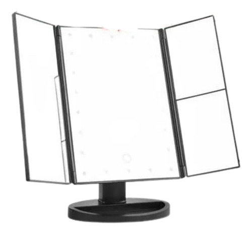 Espejo Triple Desplegable Luces Led 22 Luces Maquillaje