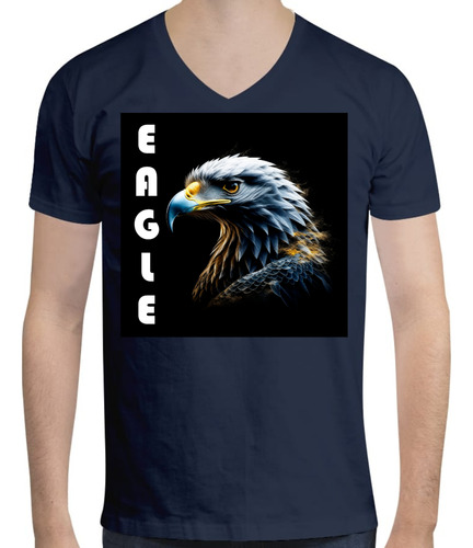 Playera Diseño Eagle - Aguila - Moda - Cuello V