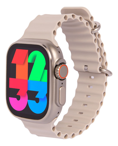 Smartwatch Reloj Inteligente Crema Smarttime Hombre Sr02 Sun