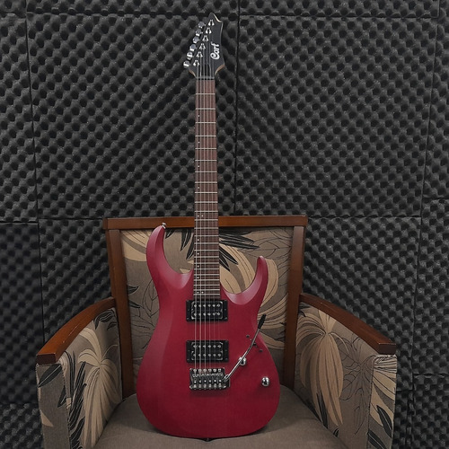 Imagem 4 de 9 de Guitarra Cort Eletrica X 100 Super Strato Hh Opbc Vermelha