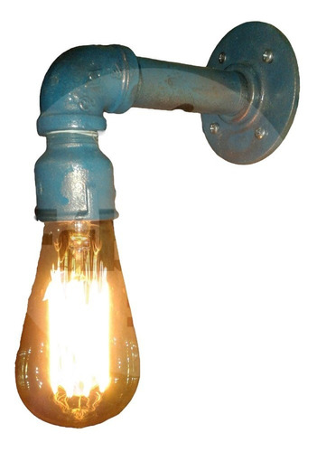 Lámpara Aplique Vintage, Estilo Industrial + Bombita, Fasur
