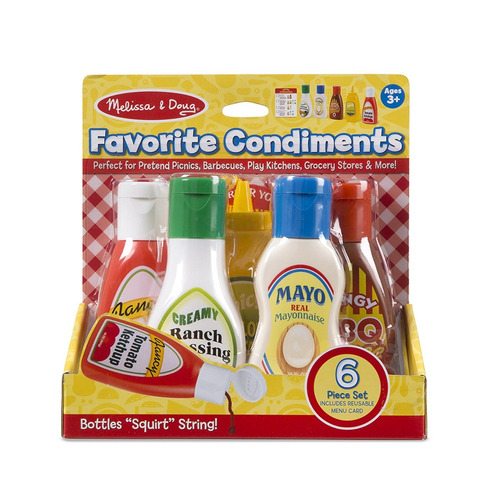 Melissa & Doug Condimentos Favoritos Set De Juegos De Alimen