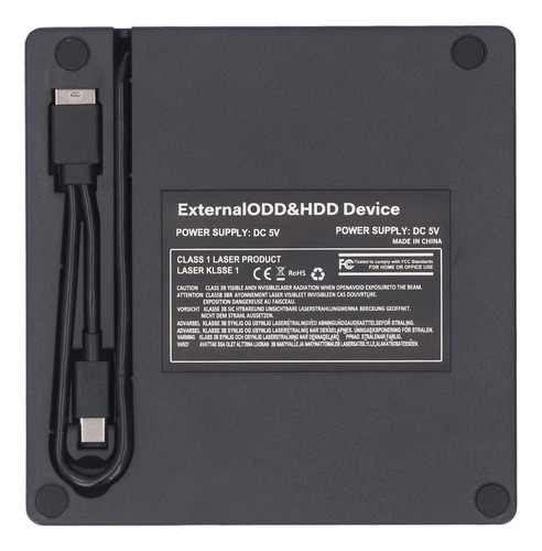 Carcasa De Unidad De Dvd Externa Para Computadora Portátil,