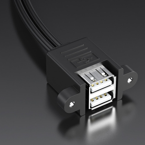Paquete De 2-4 Cables De Extensión Usb 2.0, Doble Cable,