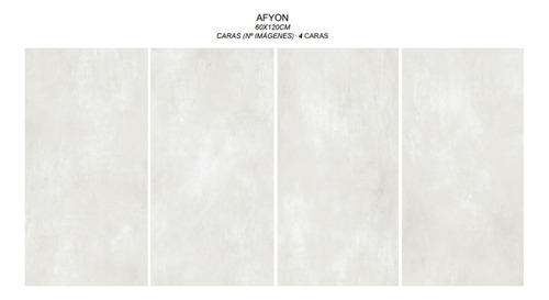 Eu Porcelanato Ayfon Blanco Mate Rect 60x120