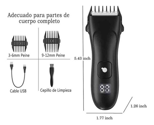 Recortadora De Vello Íntimo L, Afeitadora De Bikini