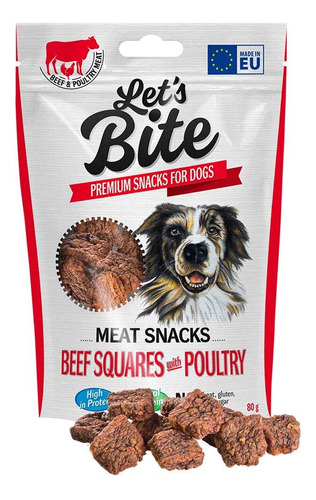 Brit Let´s Bite Dog Snack Beef/poultry 80gr.