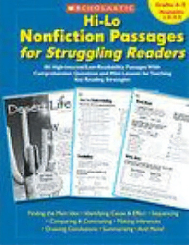 Hi-lo Nonfiction Passages For Struggling Readers: Grades 4-5, De Teaching Resources. Editorial Scholastic Us, Tapa Blanda En Inglés