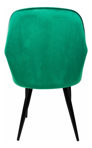 Sillon Eames Tapizado Verde Recto Diseño de la tela Lisa