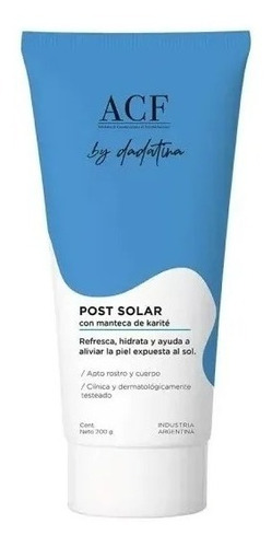 Acf By Dadatina Crema Post Solar  Camuflaje Uv X 200 G